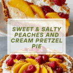 Peaches and Cream Pretzel Pie Recipe