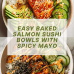 Baked Salmon Sushi Bowl Recipe