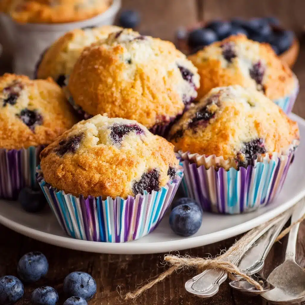 Blueberry Cottage Cheese Muffins Recipe - Recipe Image