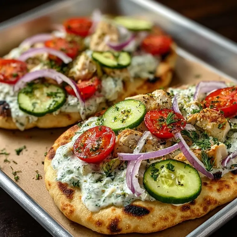 Tzatziki Chicken Pizza Recipe