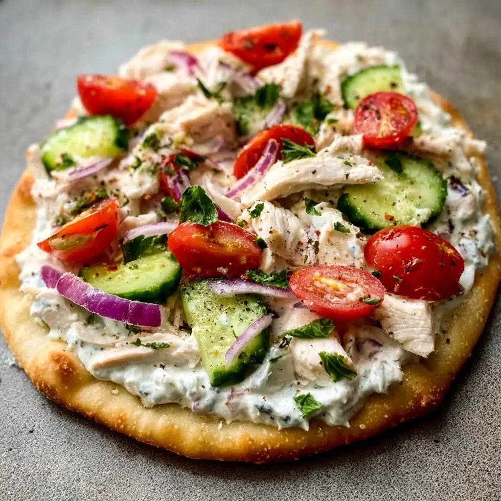 Tzatziki Chicken Pizza Recipe - Recipe Image