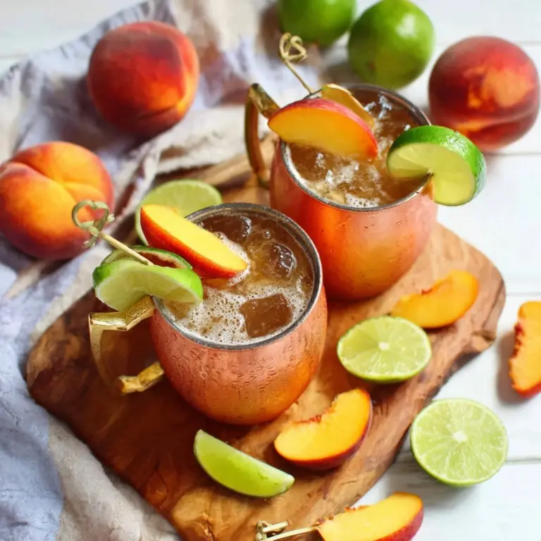 Ginger Peach Moscow Mule Recipe