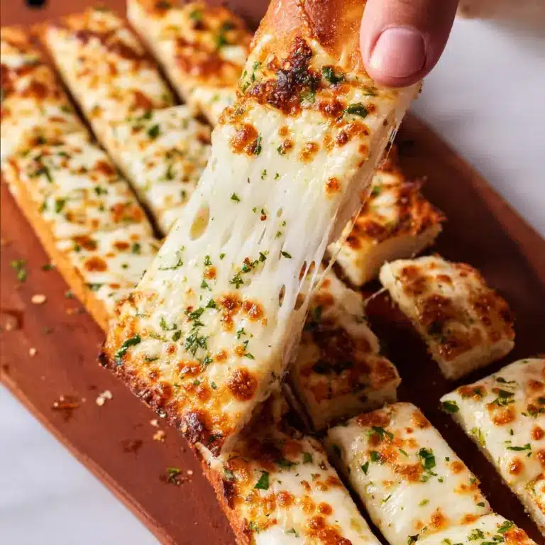 BEST CHEESY GARLIC BREAD RECIPE