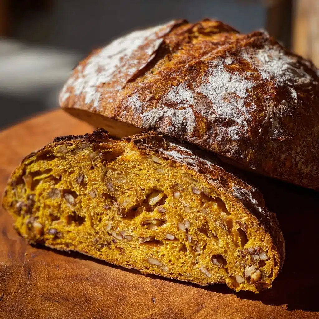 Sweet Sourdough Pumpkin Bread with Cinnamon and Pecans Recipe - Recipe Image