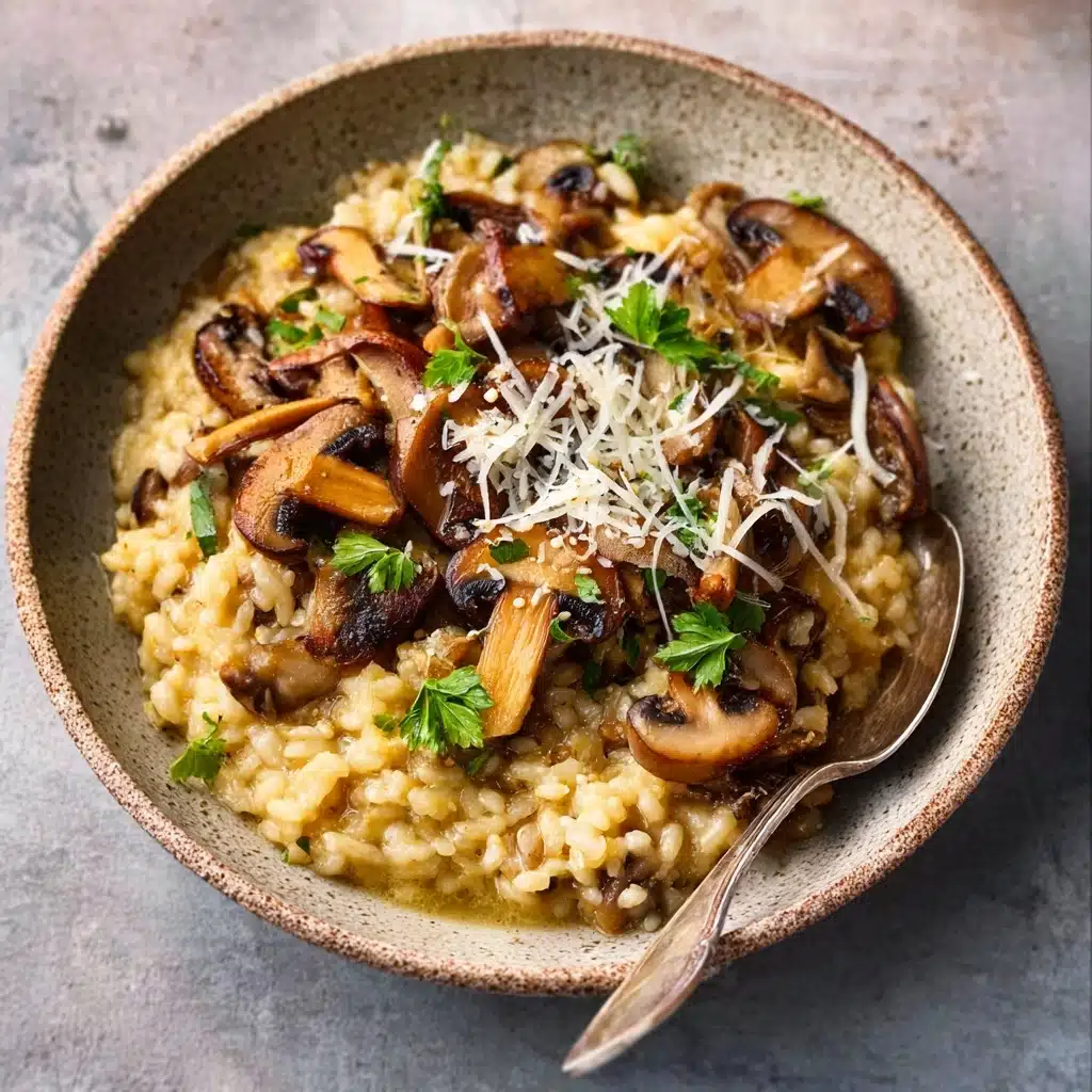A Very Wintery Mushroom Risotto Recipe - Recipe Image