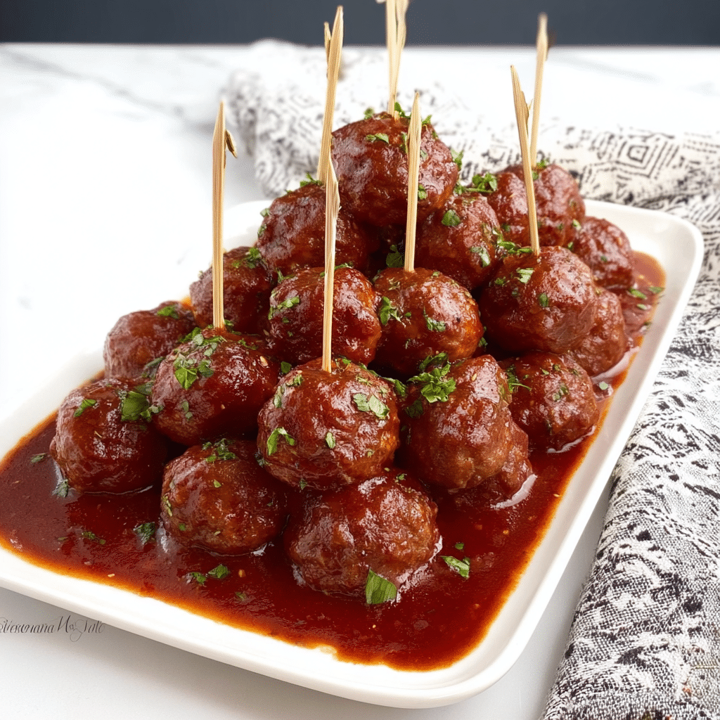Easy Slow Cooker Hawaiian Style Meatballs Recipe - Recipe Image