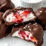 Chocolate Strawberry Frozen Yogurt Bites Recipe