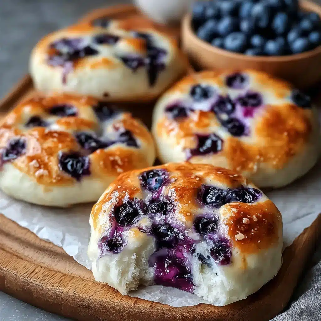 Fluffy Cottage Cheese Blueberry Cloud Bread Recipe