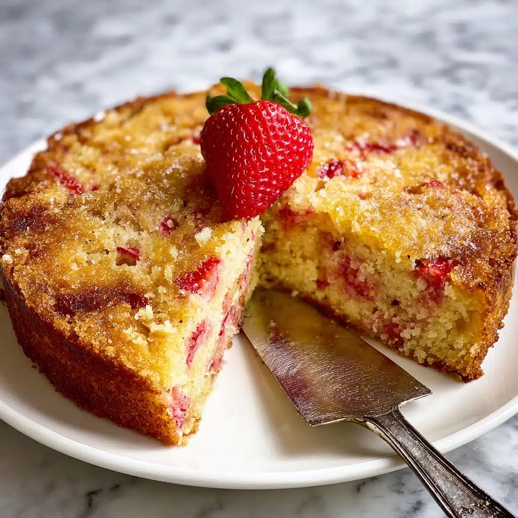 French Strawberry Cake Recipe - Recipe Image