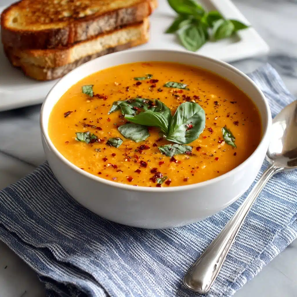 Middle-of-Winter Creamy Tomato Soup (Canned Tomatoes) Recipe - Recipe Image