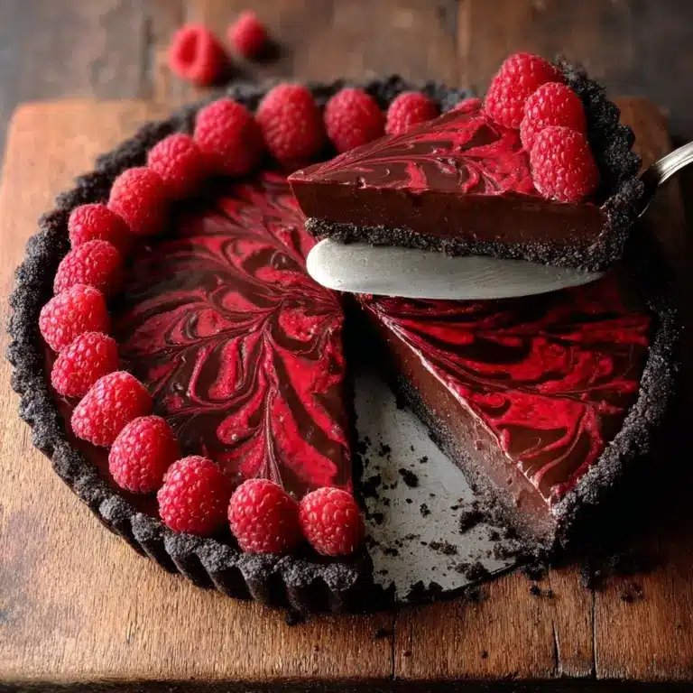 Dark Chocolate Raspberry Tart Recipe