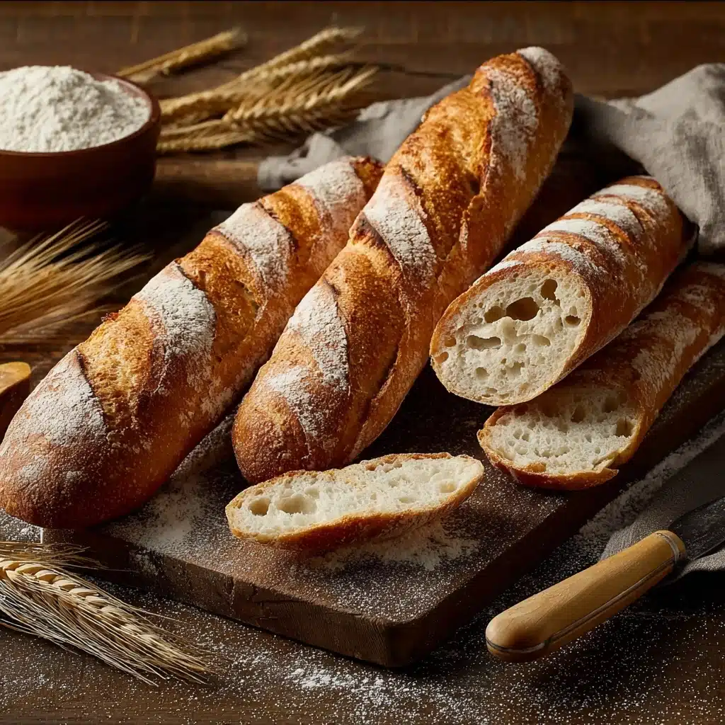 sourdough baguette recipe - Recipe Image