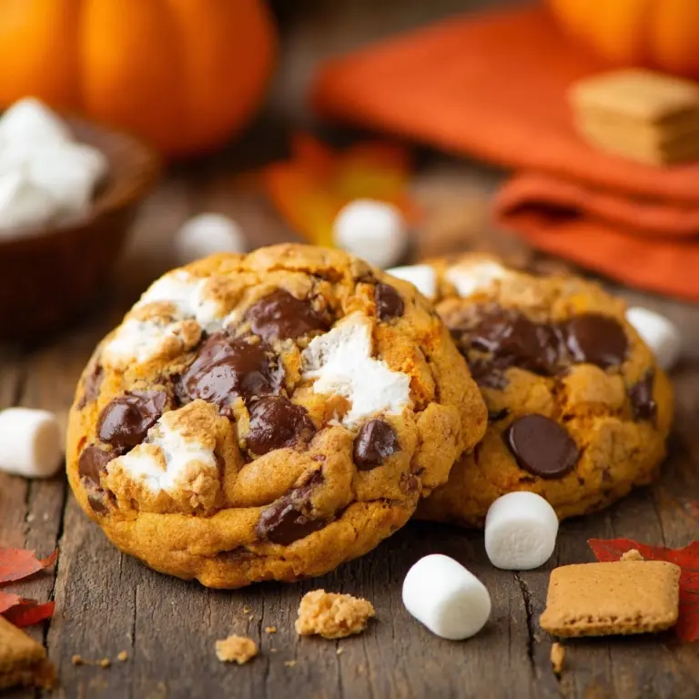Pumpkin S'mores Cookies Recipe