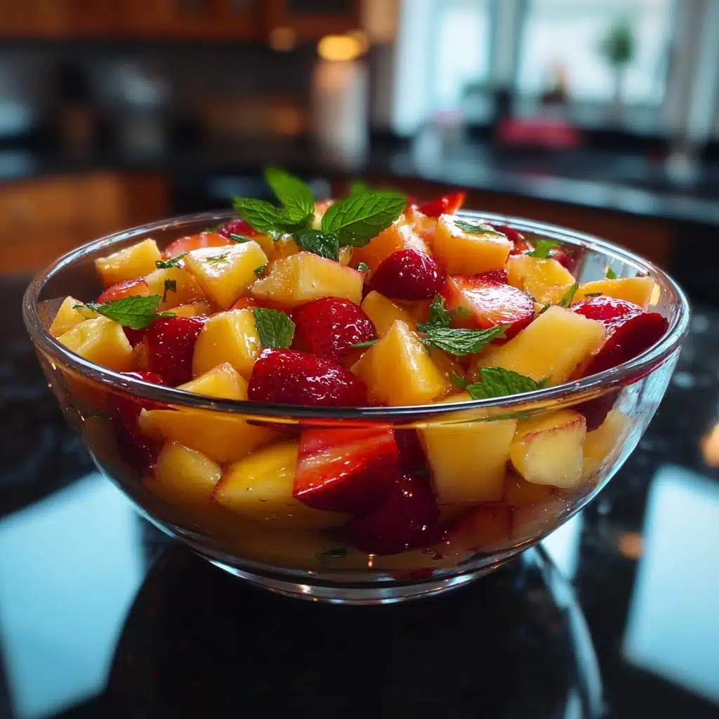 Summer Peach Fruit Salad: Refreshing Recipe for Hot Days Recipe