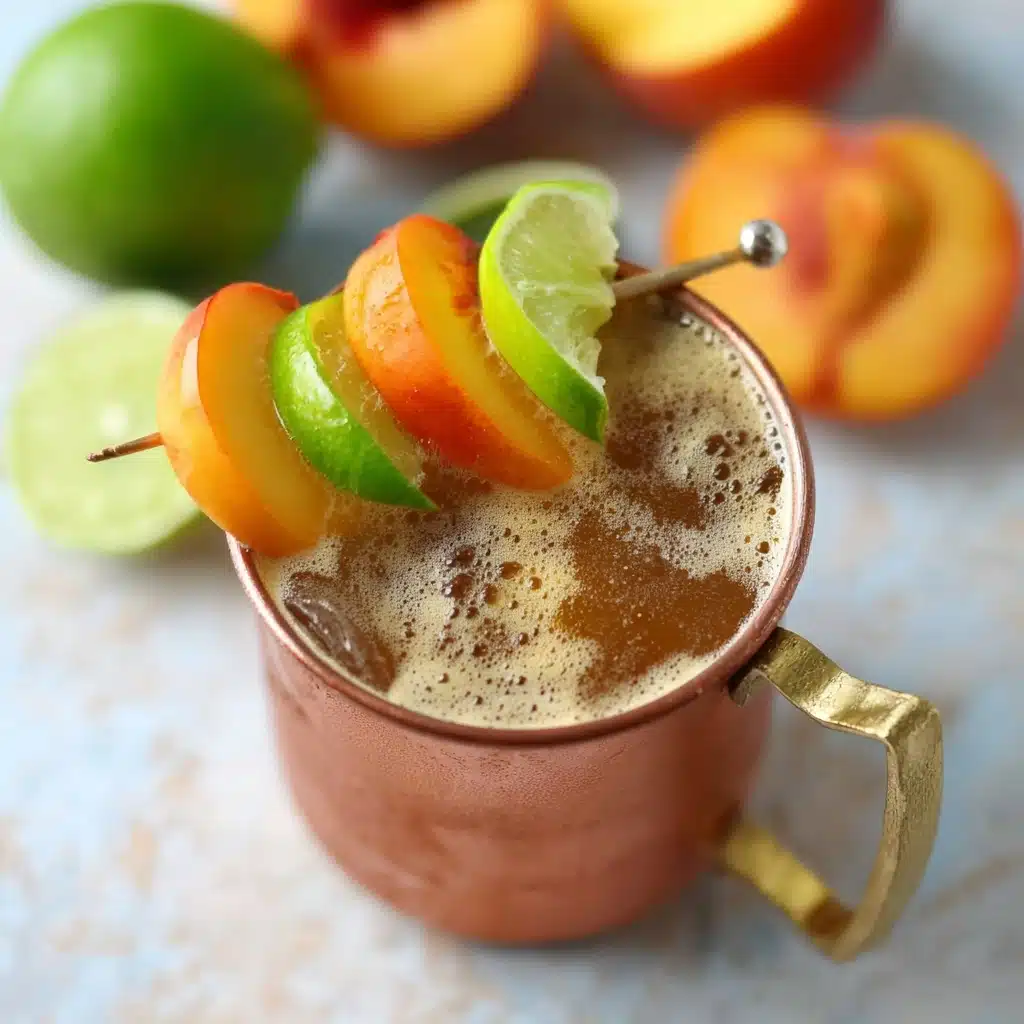 Ginger Peach Moscow Mule Recipe - Recipe Image