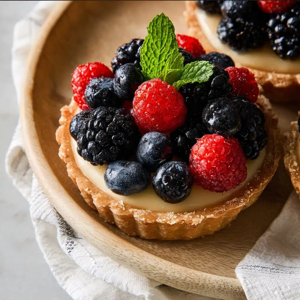 Mini Fruit Tarts with Vanilla Pastry Cream Recipe - Recipe Image