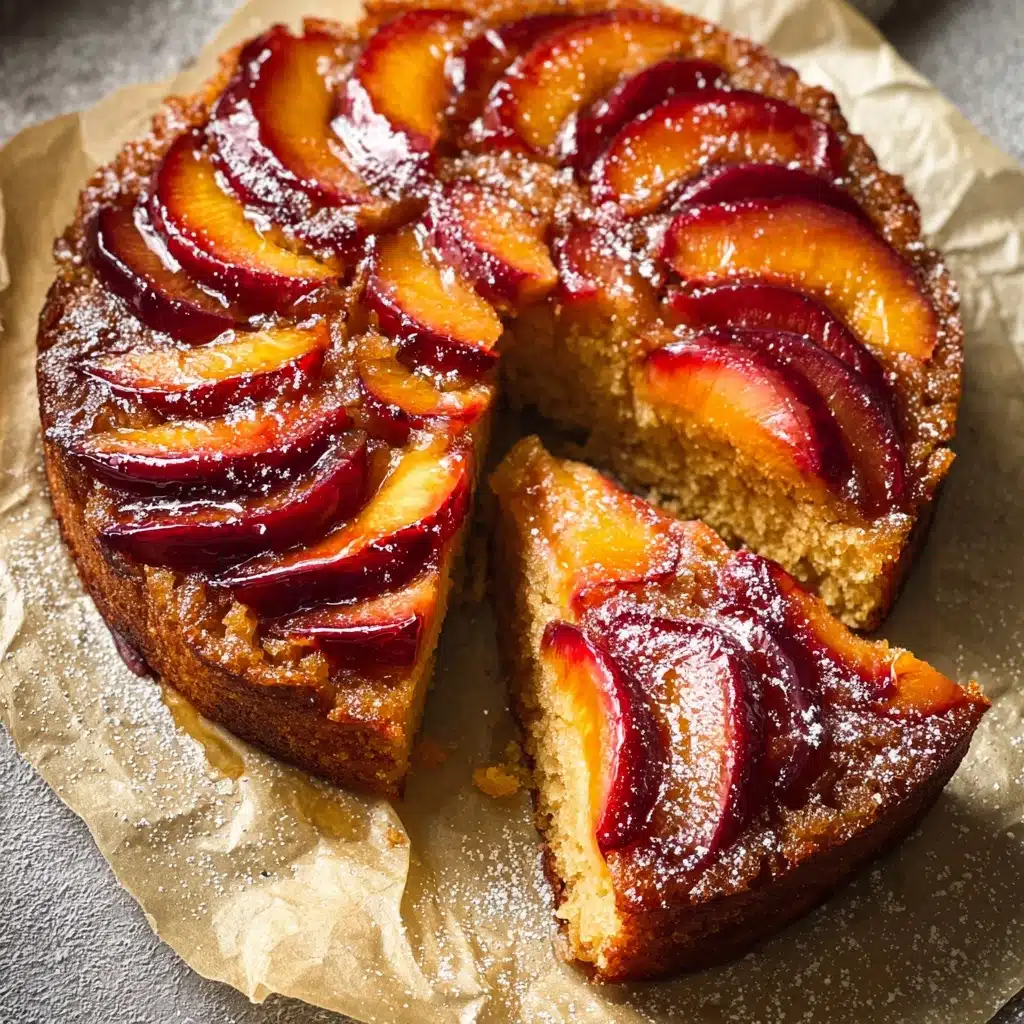 Bourbon Peach Upside-Down Cake Recipe