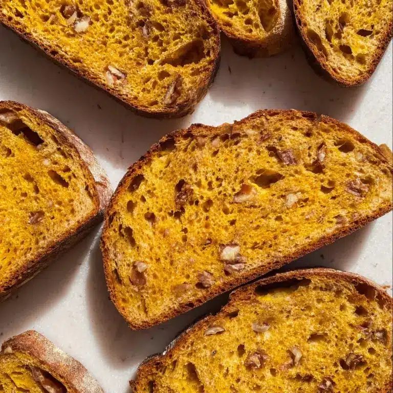 Sweet Sourdough Pumpkin Bread with Cinnamon and Pecans Recipe