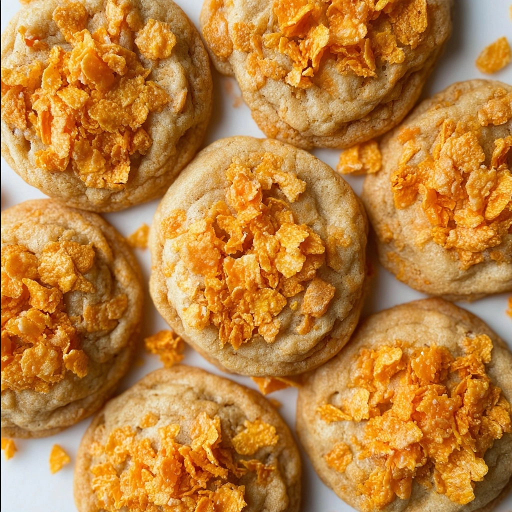 SPARKLY CRUNCHY CORNFLAKE TOFFEE COOKIES Recipe - Recipe Image