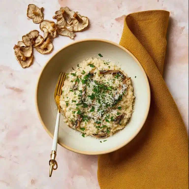 A Very Wintery Mushroom Risotto Recipe
