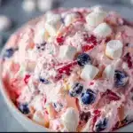 Red, White, and Blue Cheesecake Salad Recipe