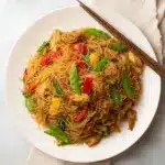 Quick & Easy Singapore Curry Noodles Recipe
