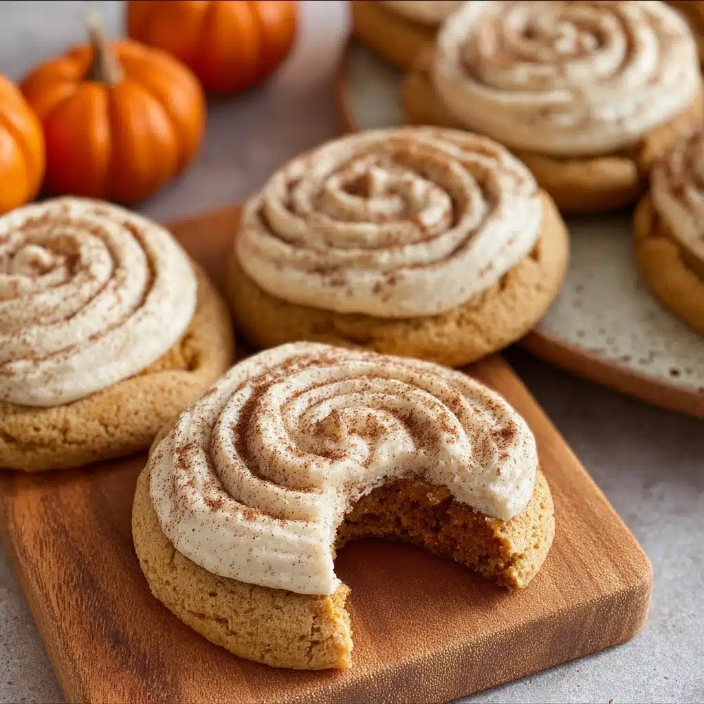 Soft Pumpkin Cookies with Cinnamon Frosting Recipe - Recipe Image