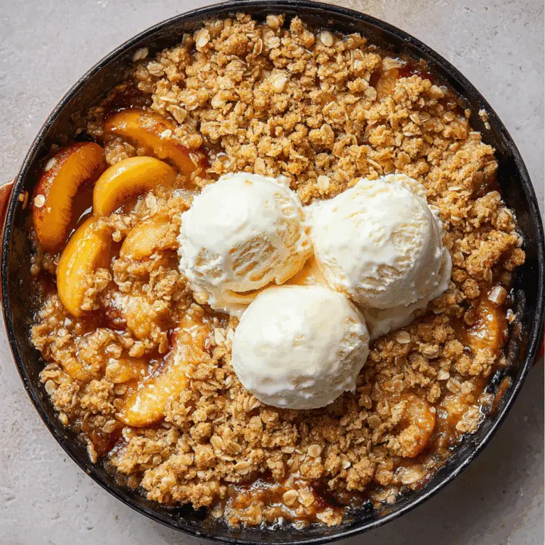 Easy Peach Crisp Recipe (Crispy & Juicy) Recipe