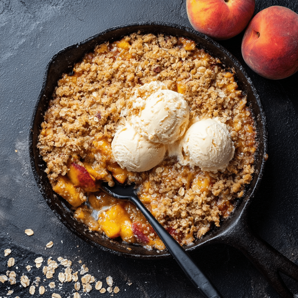 Easy Peach Crisp Recipe (Crispy & Juicy) Recipe - Recipe Image