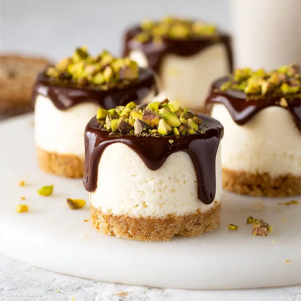 Mini Pistachio and Coffee Cheesecakes Recipe - Recipe Image