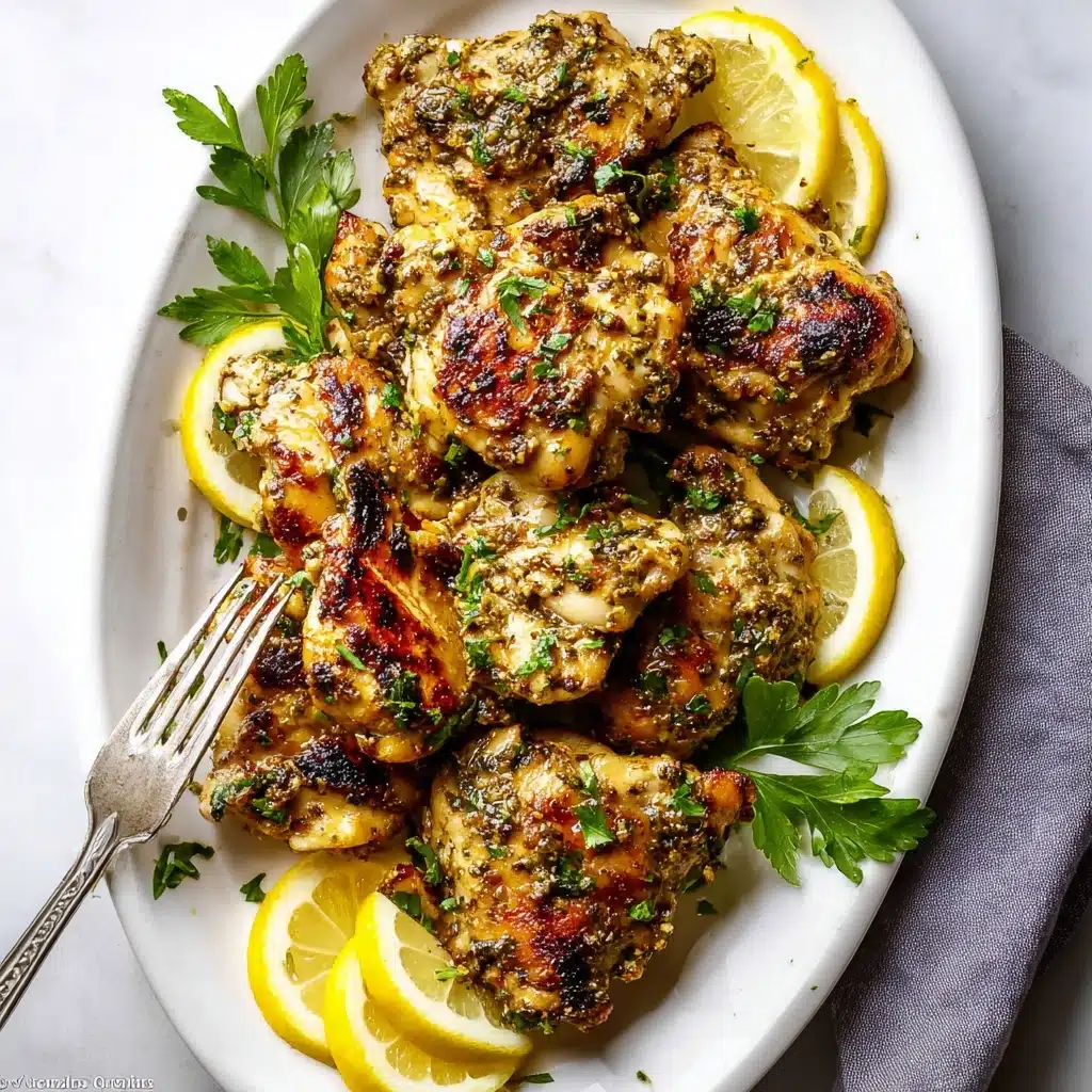 Oven Baked Greek Chicken Thighs Recipe - Recipe Image