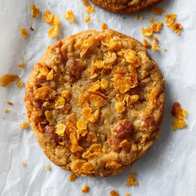 SPARKLY CRUNCHY CORNFLAKE TOFFEE COOKIES Recipe