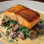 Pan-Seared Salmon with a Creamy Florentine Sauce Recipe