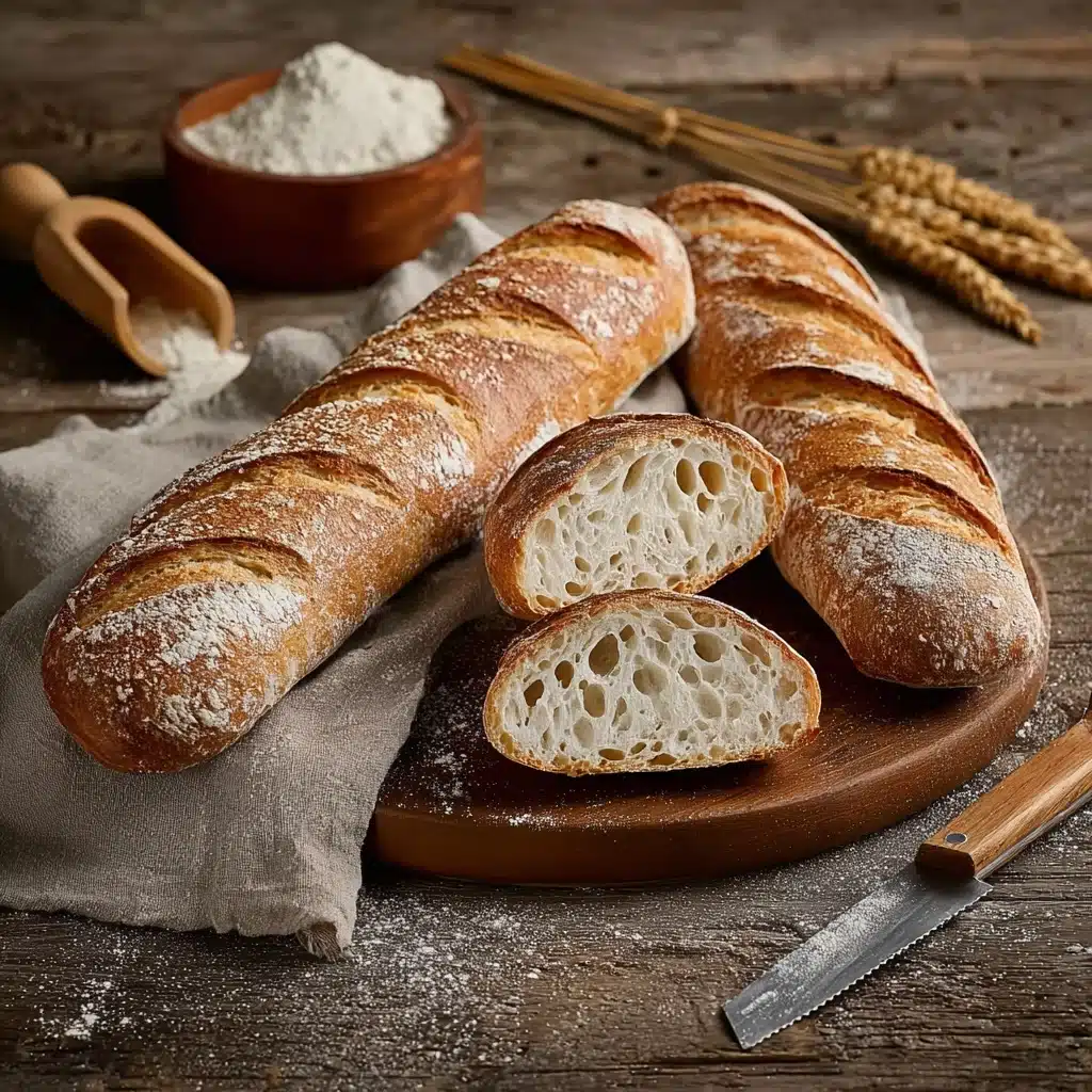 sourdough baguette recipe - Recipe Image