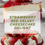 Strawberry Red Velvet Cheesecake Recipe