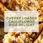 Loaded Cauliflower Rice {Super Cheesy!} Recipe