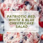 Red, White, and Blue Cheesecake Salad Recipe