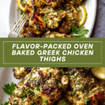 Oven Baked Greek Chicken Thighs Recipe