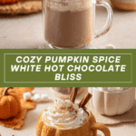 Pumpkin Spice White Hot Chocolate Fall Drink Recipe