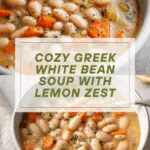 Greek White Bean Soup With Garlic & Lemon Recipe