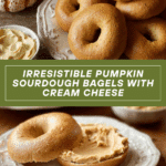 Pumpkin Sourdough Bagels with Pumpkin Cream Cheese Recipe