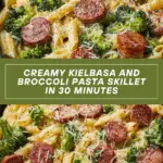 Creamy Kielbasa Broccoli Skillet in 30 Minutes Recipe