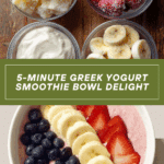 5-Minute Fruit Smoothie Bowl (with Greek Yogurt) Recipe