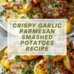 Crispy Garlic Parmesan Smashed Potatoes Recipe