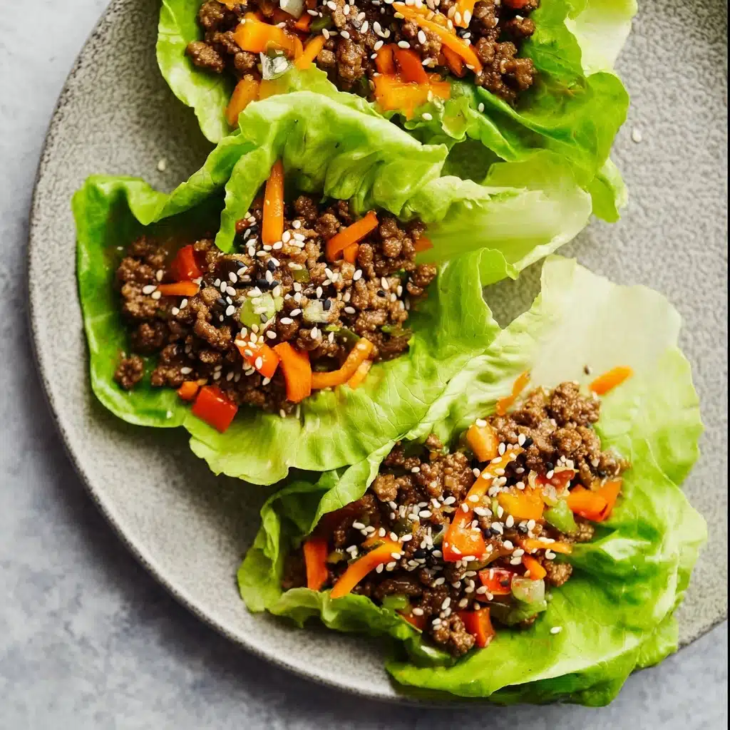 Asian Style Ground Beef Lettuce Wraps Recipe