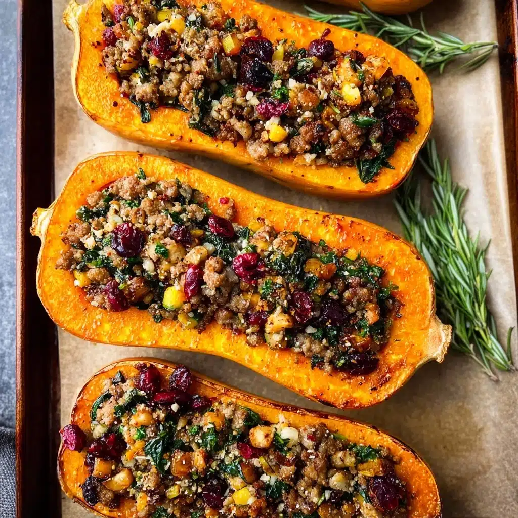 Sausage Stuffed Butternut Squash Recipe