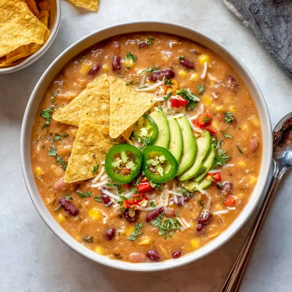 Crockpot Vegetarian Tortilla Soup Recipe - Recipe Image