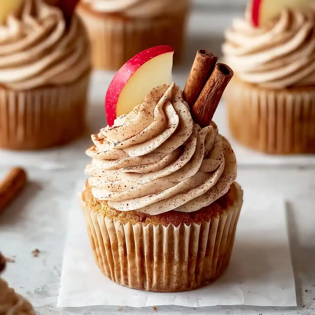 Cinnamon Apple Cider Cupcakes Recipe - Recipe Image