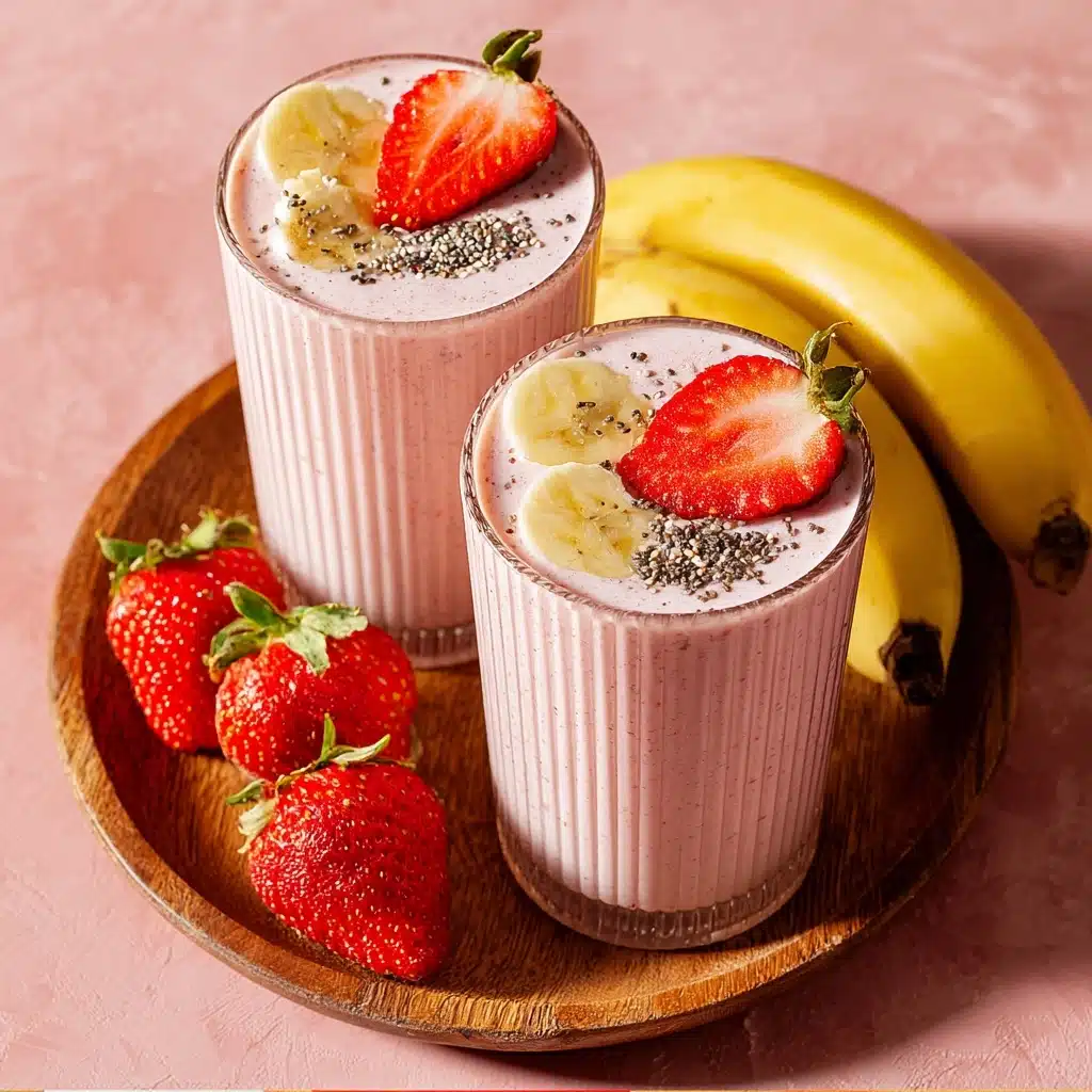 Easy & Healthy Strawberry Banana Smoothie Recipe - Recipe Image