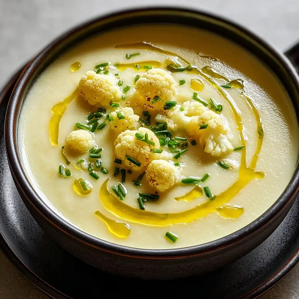 Slow Cooker Cauliflower Cheddar Soup Creamy Delight Recipe - Recipe Image